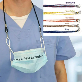 Face Mask Adjustable Lanyard Anti-lost Mask Hanging Rope Two Hooks Traceless Ear Hanging Rope Mask Extension Holder Two Hooks