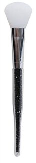 Face Mask Brush Rhinestone Makeup Tools Silicone Facial Applicator zwart
