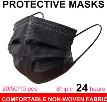 Face Mask Disposable Nonwove 3Layer Ply Filter Mask safe Breathable Protective masks disposable face Mouth Mask Dust proof