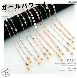 Face Mask Hang Holder Ear Save Lanyard For Face 95 Double Use Face Fashion Masks Hanging Cord With Bling Beads Masks Rope String