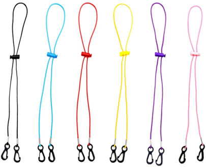 Face Mask Lanyard Elastic Mask Hanging Rope Mask Holder Adjustable Neck Hanging Rop Two Hooks For Adults And Children Wholesale