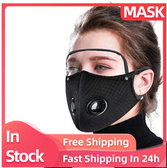 Face Mask Two Respirator Valve Breathable Reusable Washable Sports Mouth Mask Dustproof Outdoor Protective Mask Mascarillas