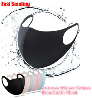 Face Mouth Mask Autumn thicker cotton Breathable Mask for Man Woman Washable Reusable AntiDust Windproof Mouth-muffle Mask PM2.5