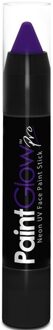 Face paint stick - neon paars - UV/blacklight - 3,5 gram - schmink/make-up stift/potlood - Schmink