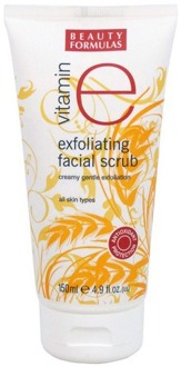 Face Scrub Beauty Formulas Vitamin E Exfoliating Facial Scrub 150 ml