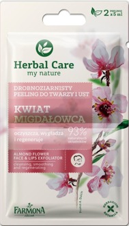Face Scrub Herbal Care Almond Flower Face & Lips Exfoliator 2 x 5 ml