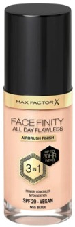 Facefinity All Day Flawless 3 in 1 Vegan Foundation 30ml (Various Shades) - N55 - BEIGE