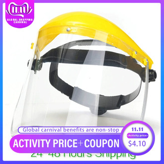 Faces Protection 33x20.3cm Transparent PVC Safety Faces Shields Screen Spare Visors For Head Mask Eye dust mask