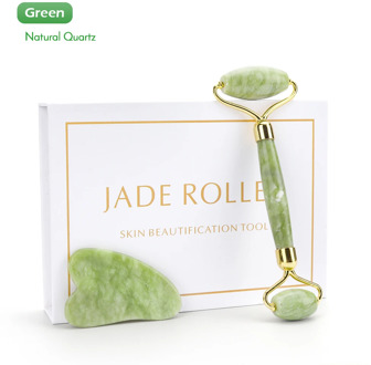 Facial Jade Roller Set Roller Scraper Set Double Jade Slim Face Slimming Slimming Neck Slimming Lifting Tool For Christmas Gift