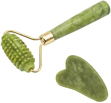 Facial Massage Roller Guasha Board Double Heads jade face roller Lift Body Skin Relaxation Slimming Beauty Neck Thin tools