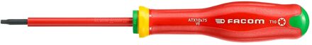 Facom Geïsoleerde Protwist® Schroevendraaier | 1000 Volt | Torx® | 10 x 75 - ATX10X75VE