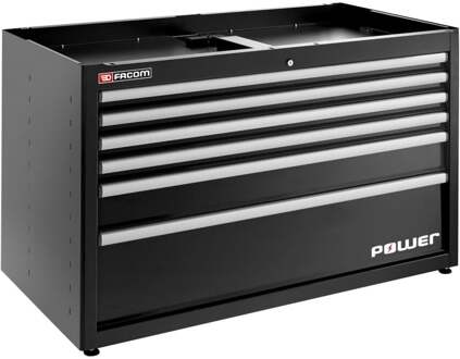 Facom Jetline onderkast | 6 lades | incl. stroomlade | zwart | JLS3-MBDPOWERBS JLS3-MBDPOWERBS
