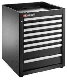 Facom Ladeblok | 8 laden | zwart | JLS3-MBS8T JLS3-MBS8TBS