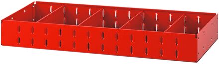 Facom Matrix Legplank met 4 Verwijderbare Tussenschotten | 682,5x275x90mm - U50030090