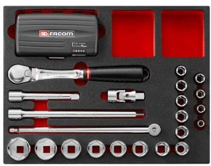 Facom Matrix module | ratels en doppen 1/4 - 1/2 | F50031051 F50031051