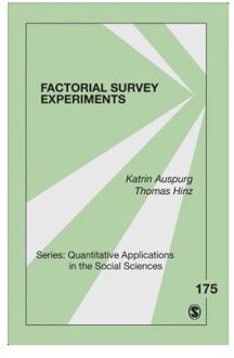 Factorial Survey Experiments