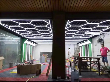 Factory Customized honeycomb lamp led working light for car beauty shop car wash room workshop OEM