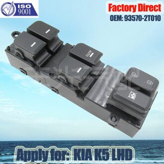 Factory Direct Auto Links Master Schakelaar Ruitbediening Gelden Voor Kia K5 93570-2T010 Optima ~