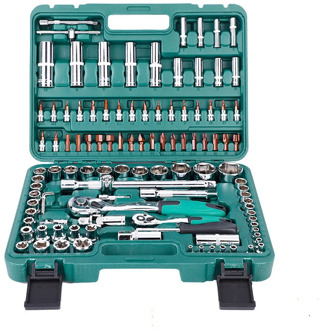 Factory Direct Sale 108 Pieces of Sleeve Combination Toolbox Car Wrench Set Car Emergency Tool