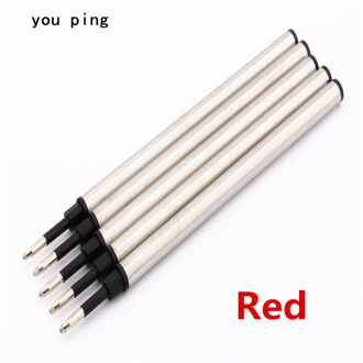 Factory outlets 5 pcs Blauw Rode Inkt Vullingen Medium Nib Rollerball Pen School student kantoorbenodigdheden Supplies 5stk ink rood