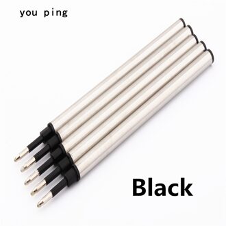 Factory outlets 5 pcs Blauw Rode Inkt Vullingen Medium Nib Rollerball Pen School student kantoorbenodigdheden Supplies 5stk ink zwart