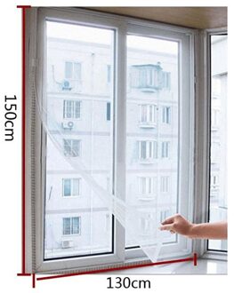 Factory Prijs! Mode Deur Window Flyscreen Draad Netto Fly Bug Mosquito Mesh Screen Gordijn Wit