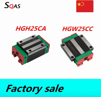 Factory sale size same as HIWIN 1pcs HGH25CA /HGW25CC block slides carriages Red-green for CNC parts