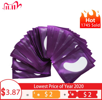 Fadvan Eye Patches for Lash Building 50 Pairs Eyelash Patches for Eyelash Extensions Grafting Tools Under Eye Pads