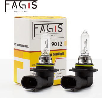 Fagis 2 PCS US Brand 9012 Hir2 12V 55W Clear Car Lights Halogen Bulbs White Auto Headlight Car Head Lamps