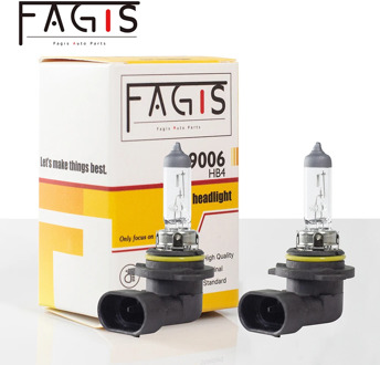 Fagis 2pcs Best 9006 HB4 White Halogen Bulb High Power 55W 12V Car Fog DRL Head Lamp Light Auto Headlights Car Lights