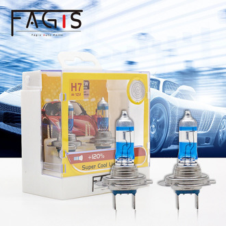 Fagis 2pcs White H1 H3 H4 H7 55W 12V Halogen Lamp Super Bright White Bulb Halogen Headlight Car Head Lamp Halogen Auto Lighting