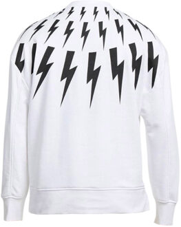 Fair Isle Thunderbolt oversized wit sweatshirt