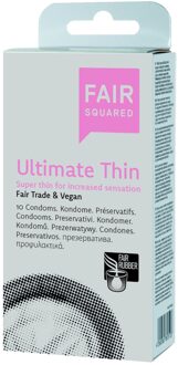 Fair Squared Ultimate Thin 10 Condooms Transparant - 53 (omtrek 11-11,5 cm)