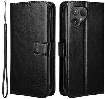 Fairphone 5 Portemonnee Hoesje met Magneetsluiting - Zwart