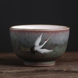 Fairy Crane Tea Cup Tea Set Tea Ceremony Accessories Houseware Tea Cup Personal Master Cup Single Cup Scented Cup 01