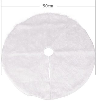 Fairy Warm Wit Pluche Kerstboom Rok 90 cm Jaar Kerst Decoratie Voor Home Xmas Decor Natal Navided