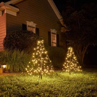 Fairybell Duo - Vlaggenmast kerstboom - 1 meter - Warm wit