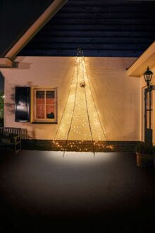 Fairybell Muurkerstboom 4 m Zwart