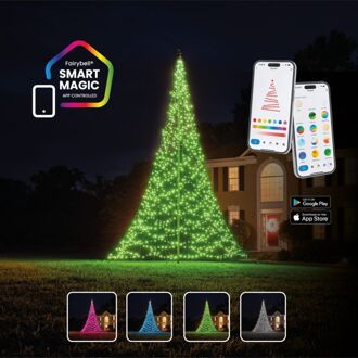 Fairybell Smart Magic - Vlaggenmast kerstboom - 6 meter