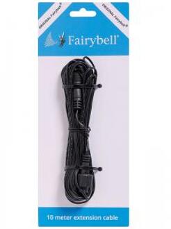 Fairybell verlengkabel - 10 m Zwart