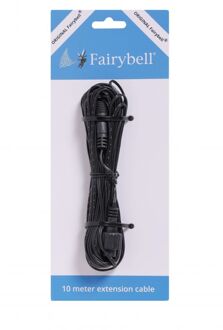 Fairybell verlengkabel - 10 m Zwart