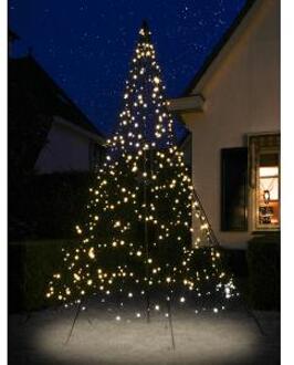 Fairybell Vlaggenmastkerstboom met Mast 3 m Zwart