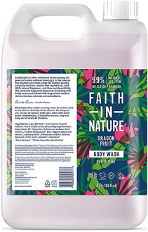 Faith in Nature Bodywash Dragon Fruit Navulverpakking 5LT