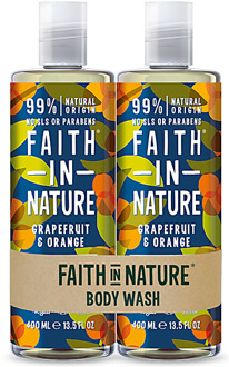 Faith in Nature Douchegel Bundelpakket Grapefruit & Sinaasappel