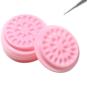 Fake Eye Lashes Extension Glue Holder False Eyelashes Extension Pallet Pads Plastic Gasket for Eyelash Extensions Lashes Tools
