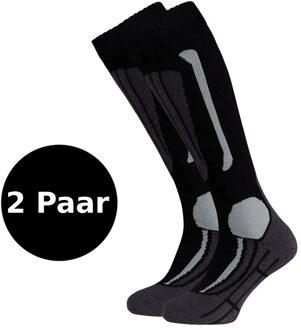 Falcon 2-pack Skisokken Junior 31-34 Zwart