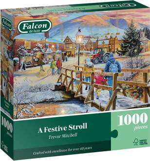 Falcon A Festive Stroll Puzzel (1000 stukjes)