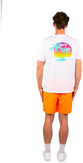 Falcon Casual t-shirt heren - maat L Wit