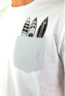 Falcon Casual t-shirt heren - maat M Wit