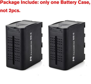 FALCON EYES BB-6 6 stks AA Batterij Power Werken als NP-F970 voor LED VIDEO LIGHT Panelen Monitor YN300 air PT-176 DV-160V BB 6